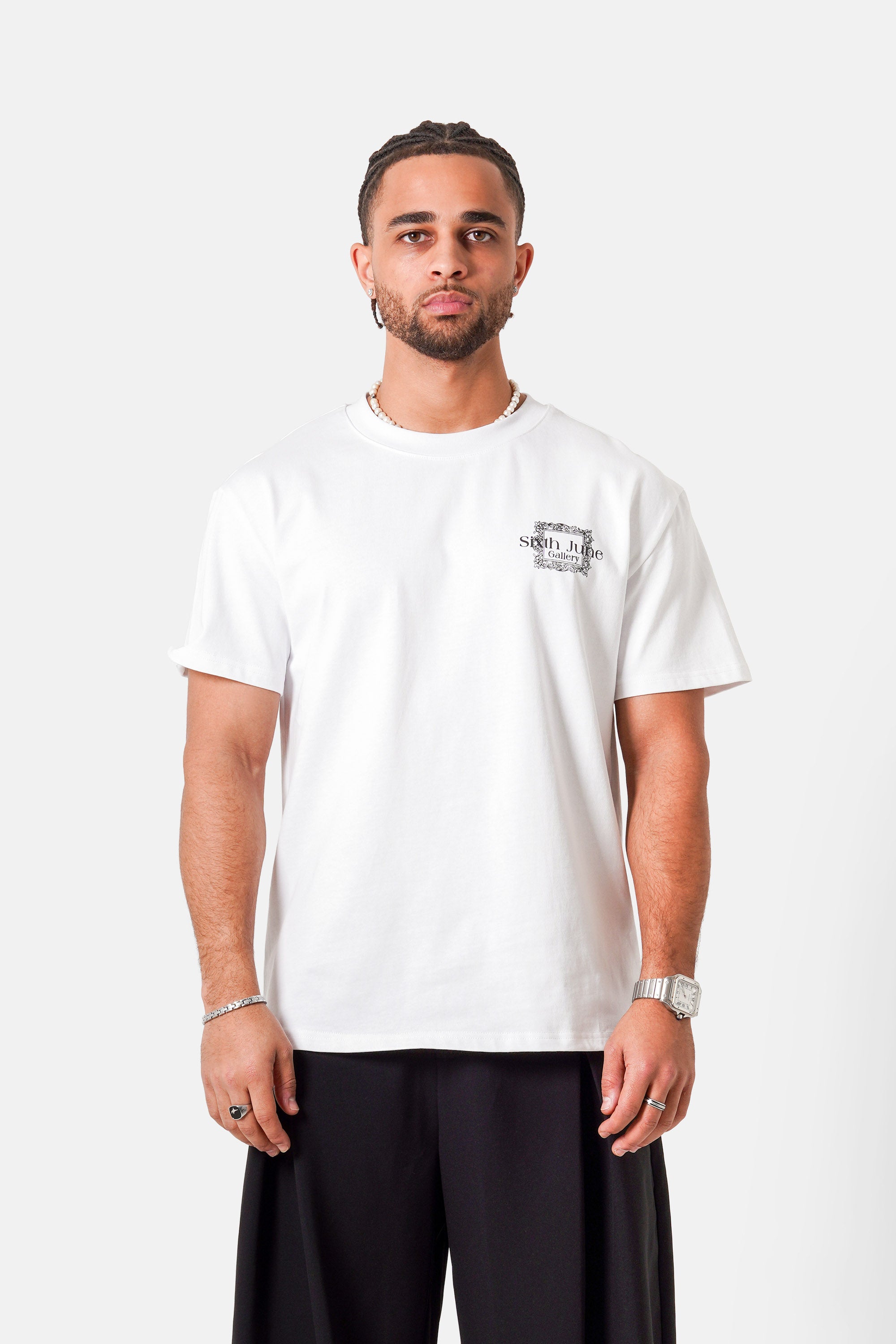 SIXTH JUNE - Louvre printed SS T-shirt - White - Headz Up 