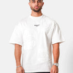 SIXTH JUNE - Flower Embroidery S/S T-Shirt - Offwhite - Headz Up 