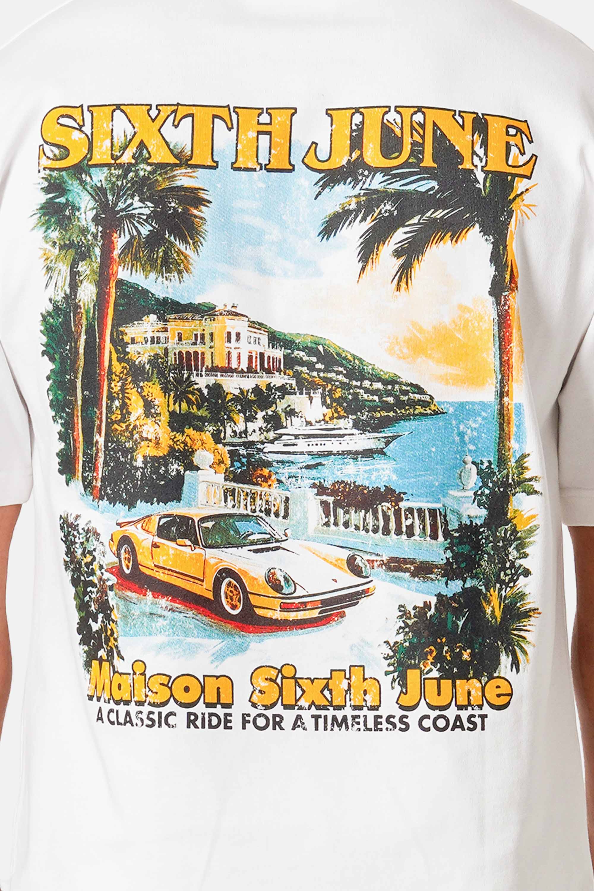 SIXTH JUNE - Coast Back Print SS T-shirt - White - Headz Up 