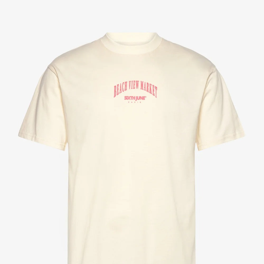 SIXTH JUNE - 6 Eleven print SS Tshirt - Beige - Headz Up 
