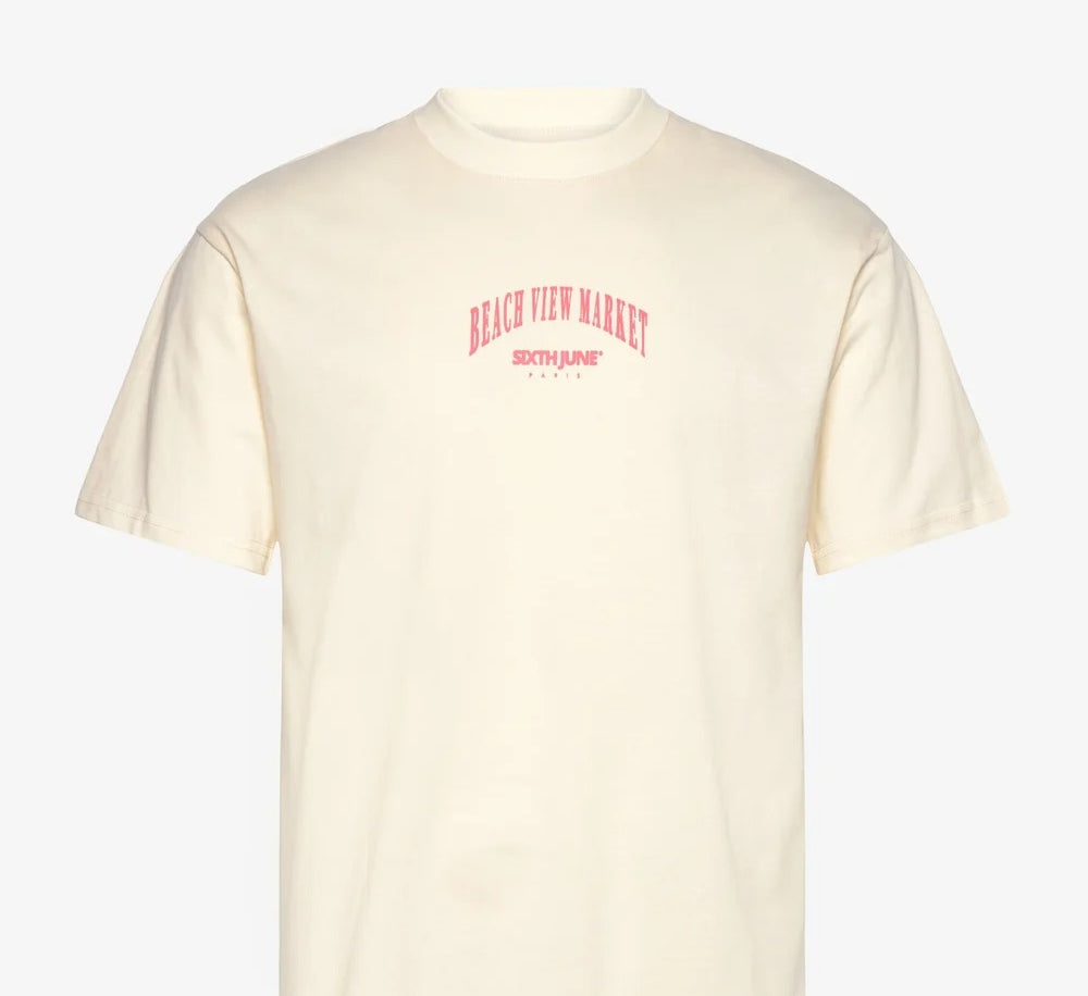 SIXTH JUNE - 6 Eleven print SS Tshirt - Beige - Headz Up 