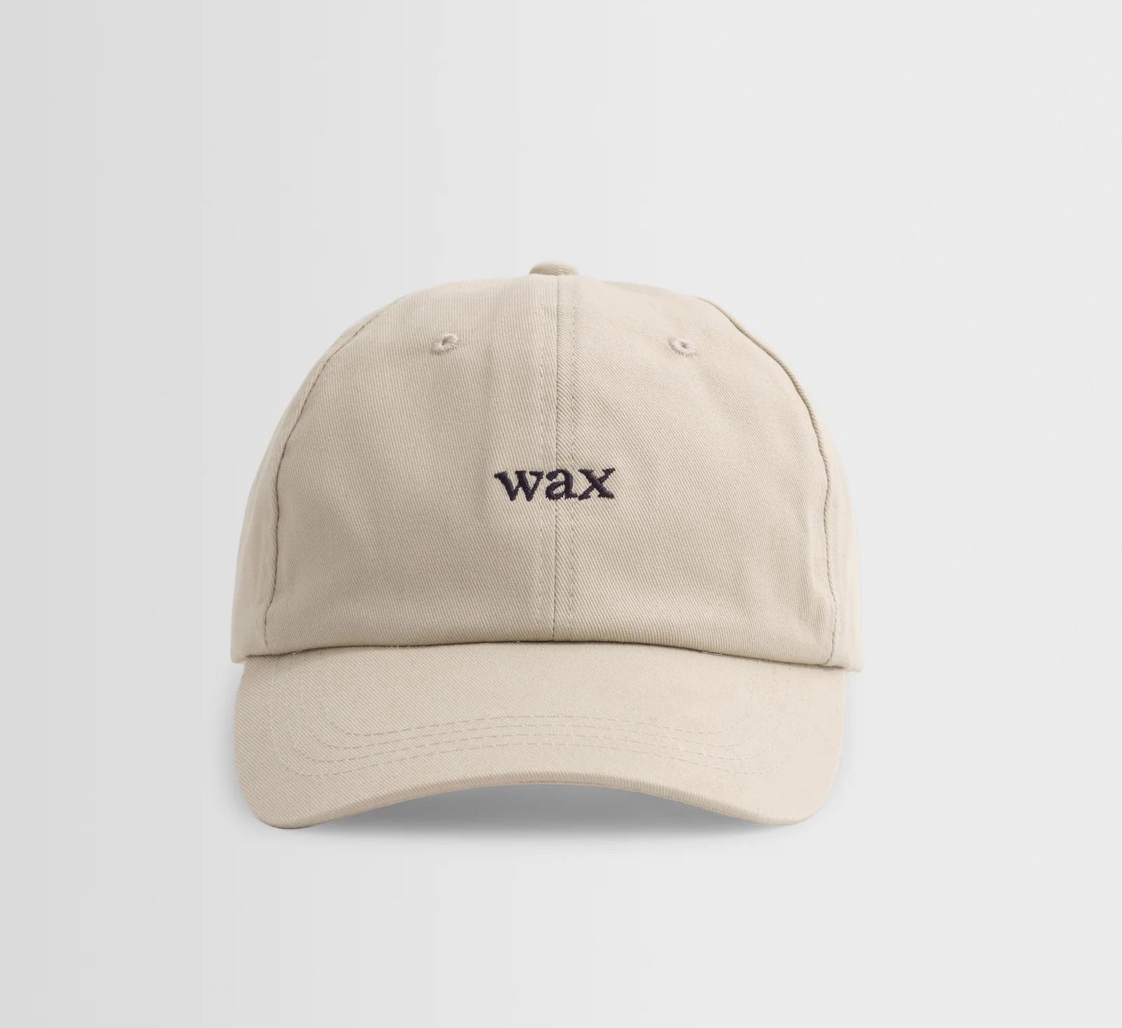 En grå bomulds sportskasket fra Wax London med flat visir og justerbart spænde, perfekt til sporty og afslappede looks.