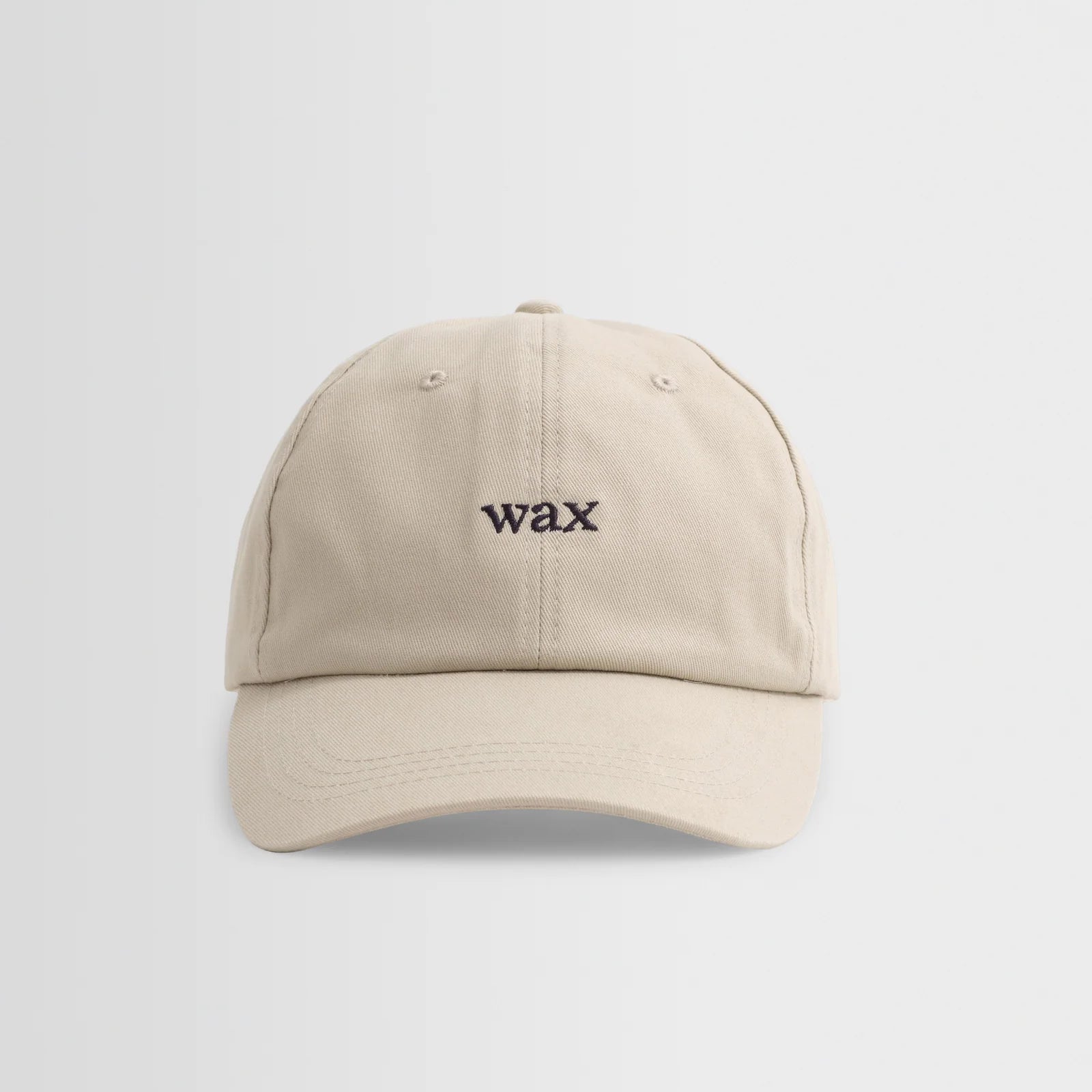 En grå bomulds sportskasket fra Wax London med flat visir og justerbart spænde, perfekt til sporty og afslappede looks.