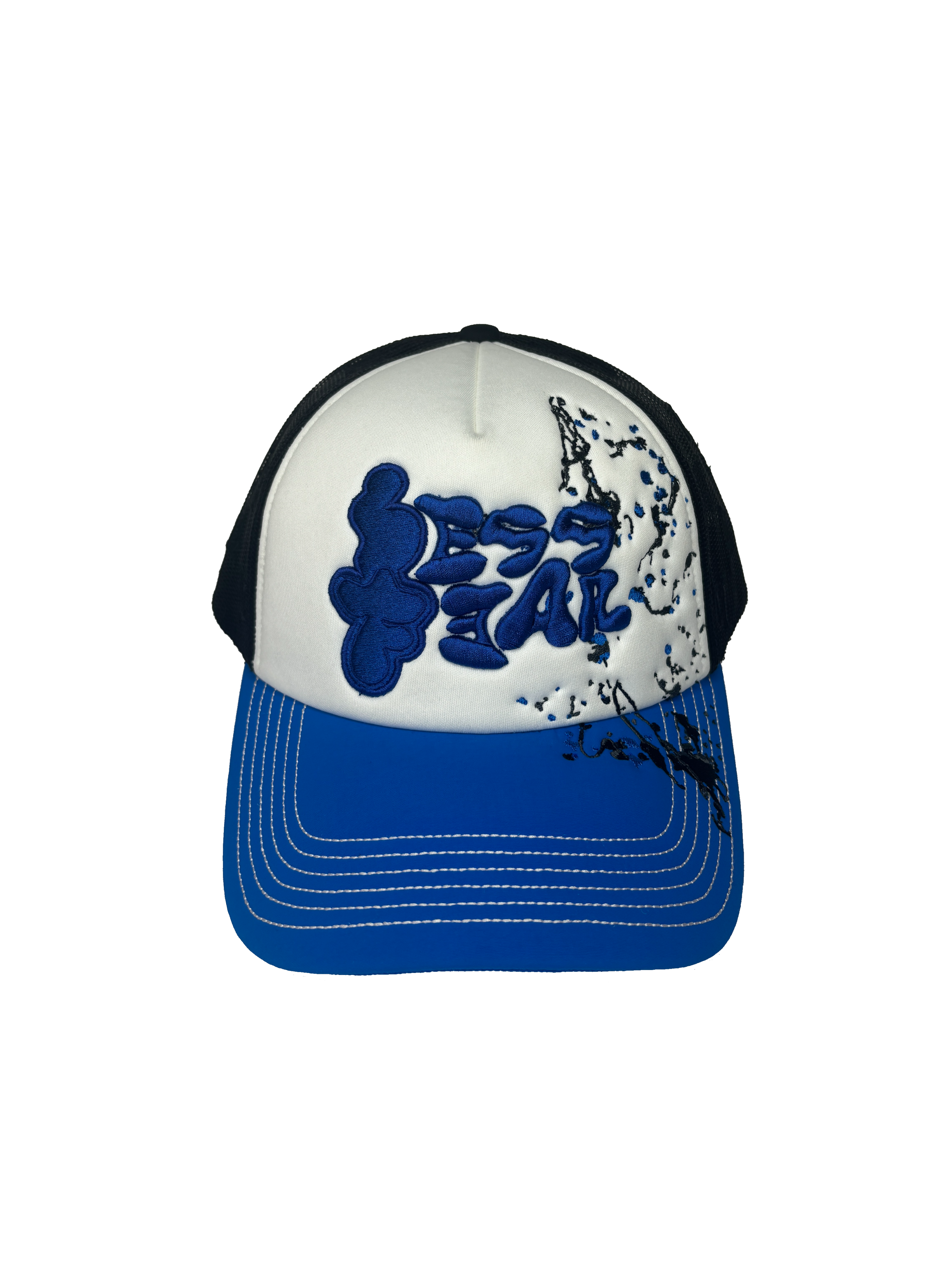 LESS FEAR - 5-Panel Trucker Cap - Blue - Headz Up 