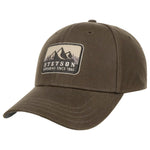 Stetson - Baseball Cap Waxed Cotton - Olive - Headz Up 