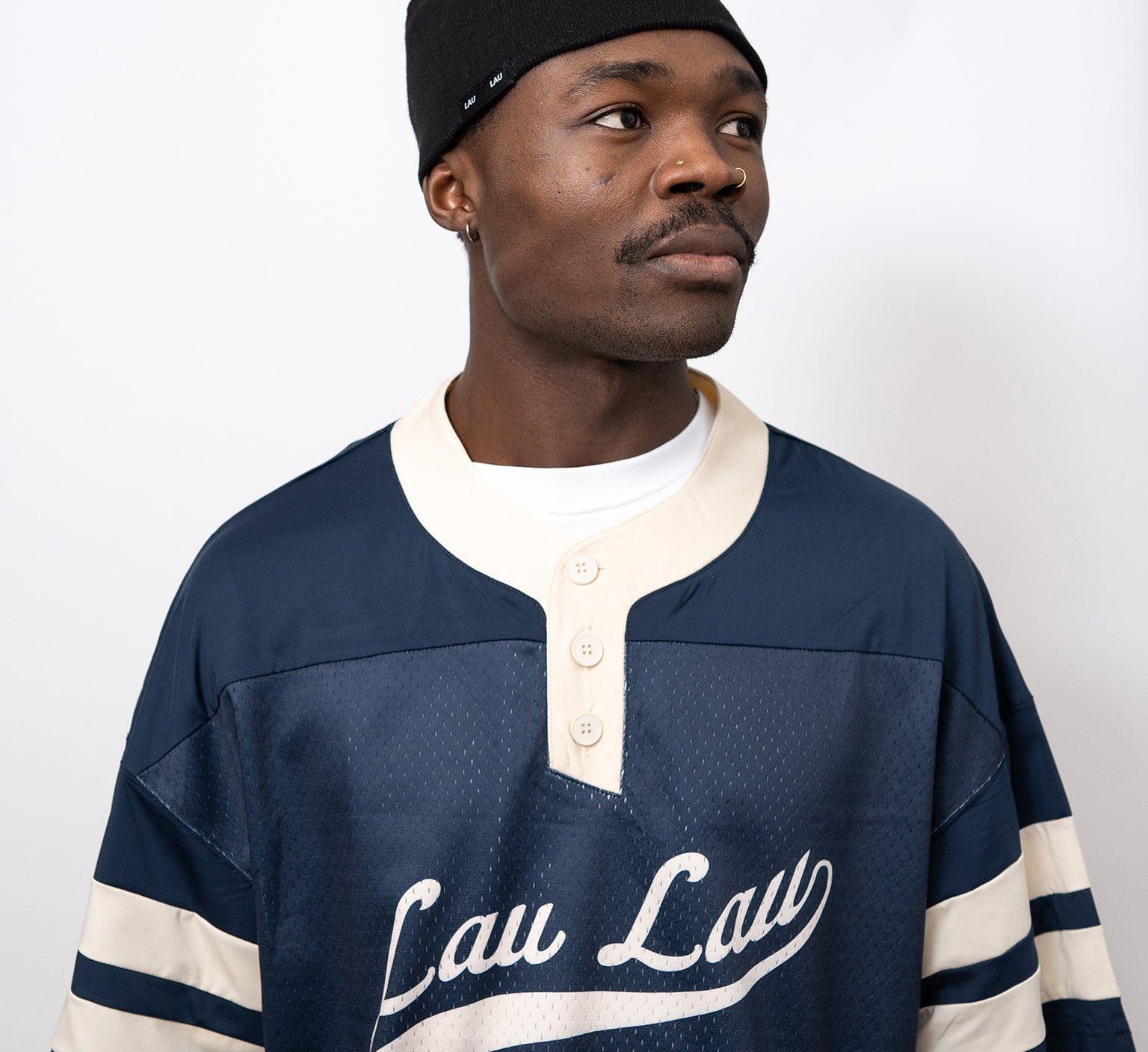 LAU LAU - Jersey Tee - Navy - Headz Up 