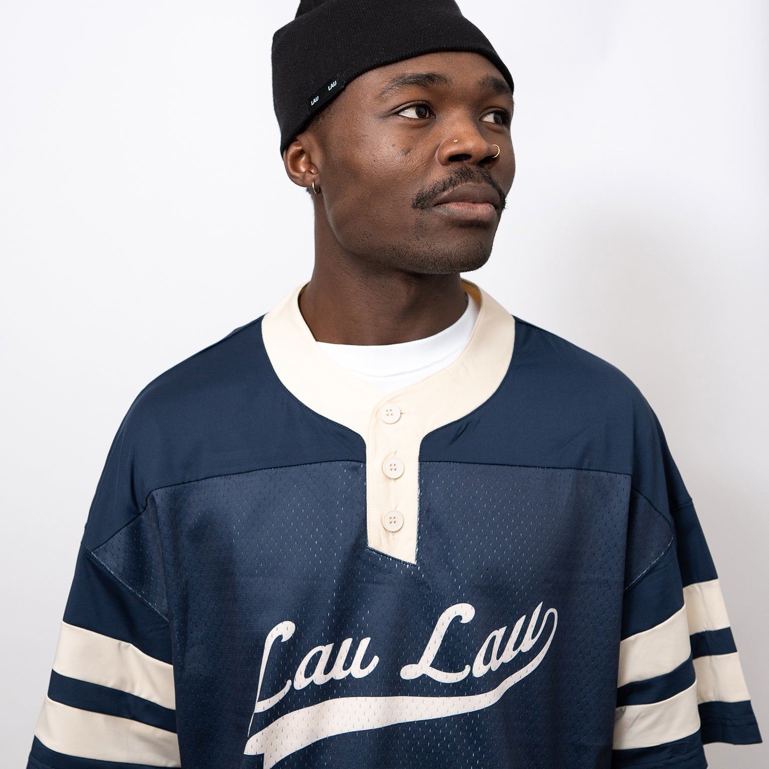 LAU LAU - Jersey Tee - Navy - Headz Up 