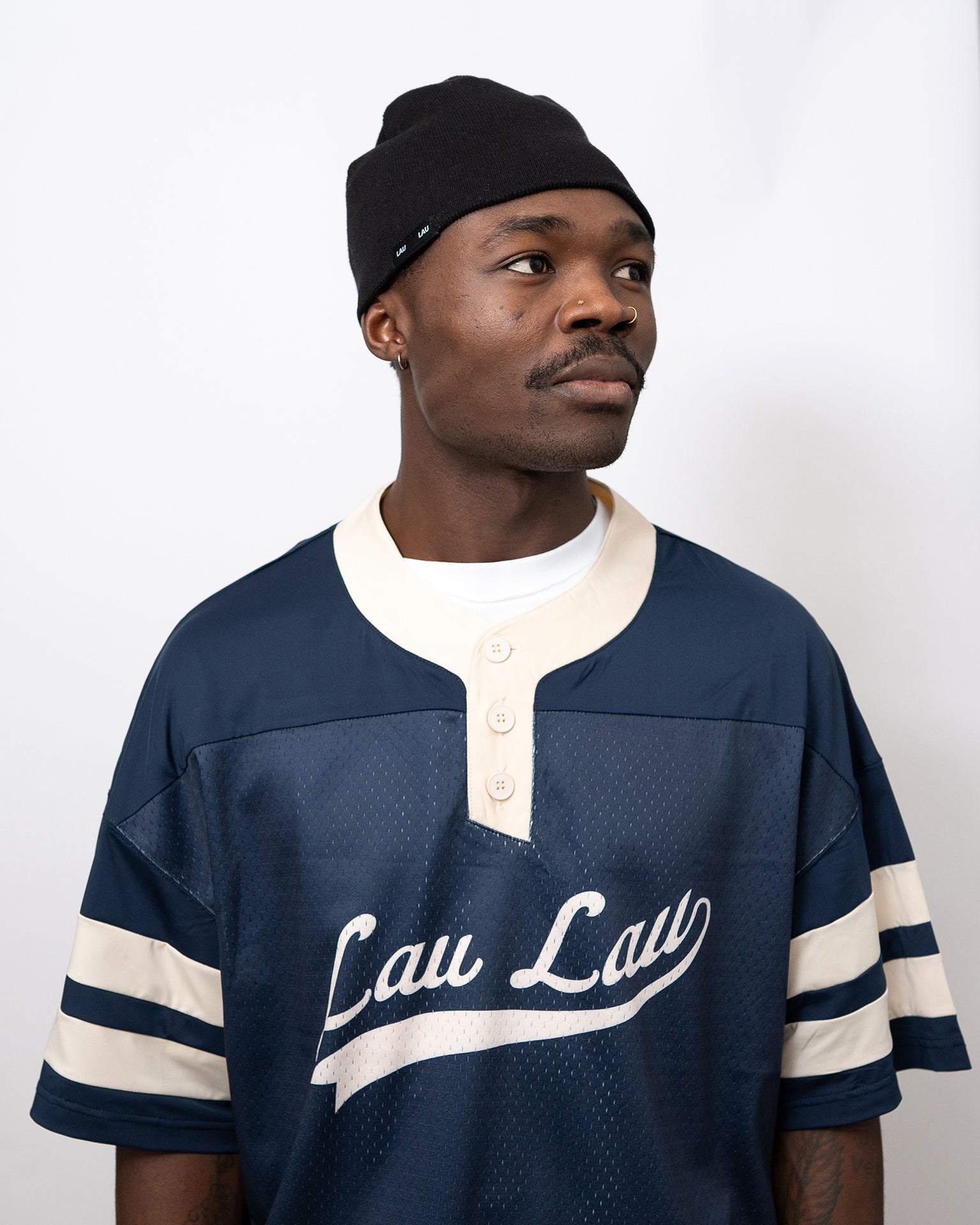 LAU LAU - Jersey Tee - Navy - Headz Up 