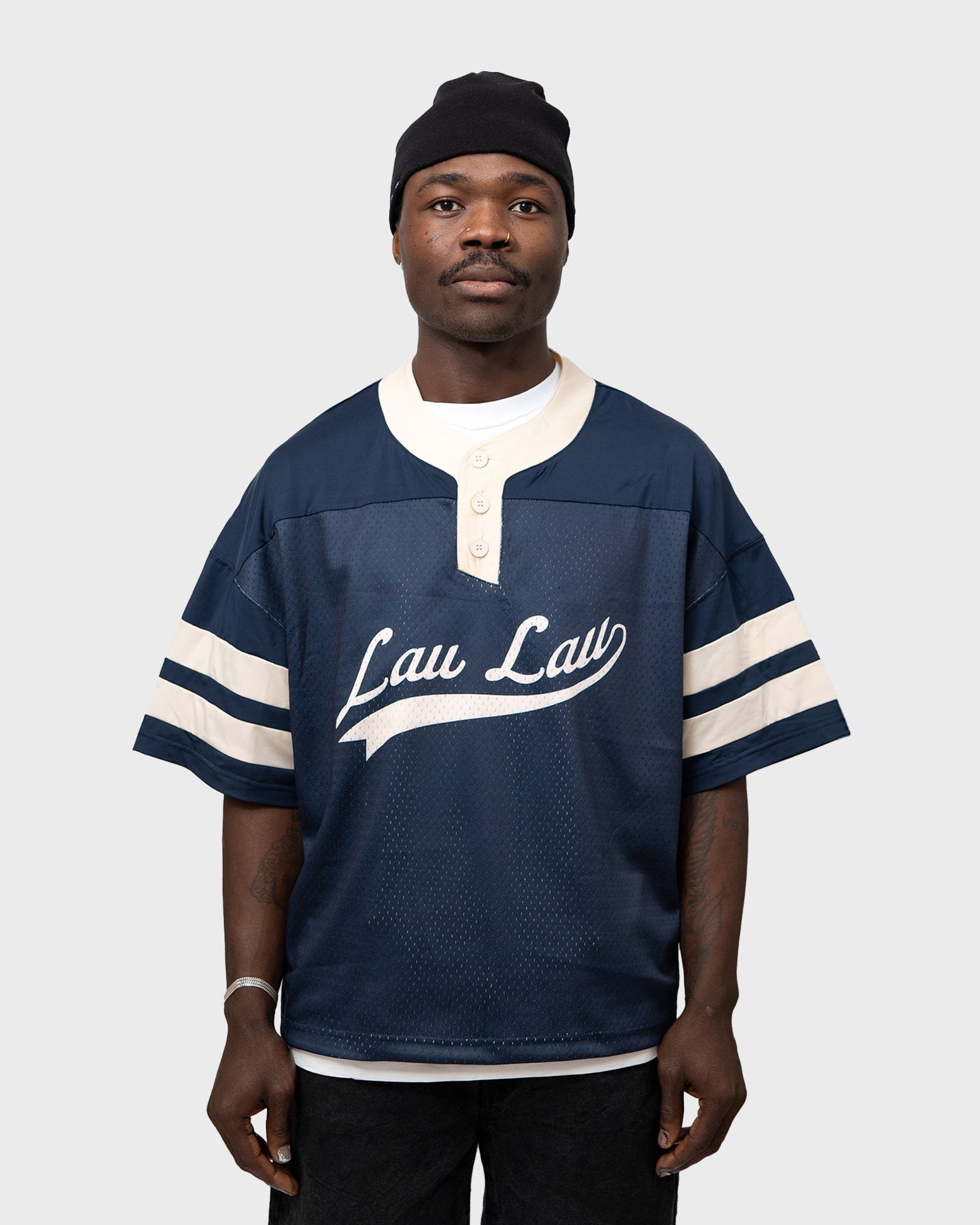 LAU LAU - Jersey Tee - Navy - Headz Up 