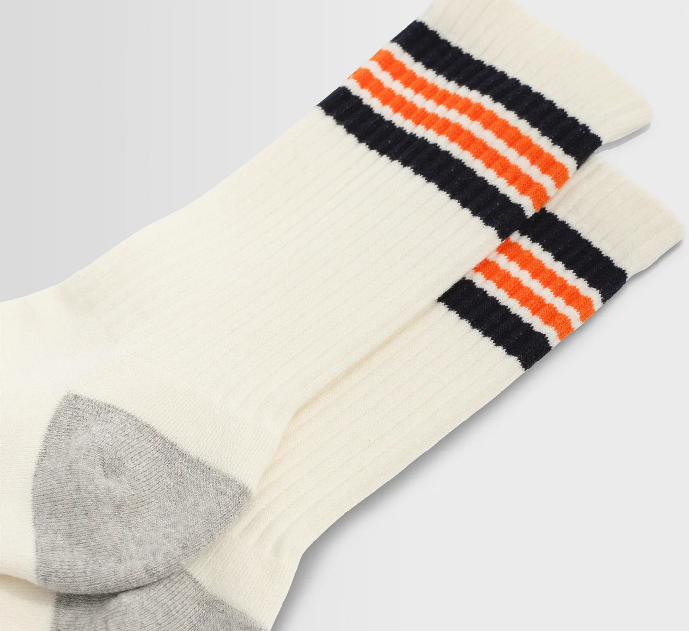 WAX LONDON - Thorpe Sport Sock - Ecru Orange - Headz Up 