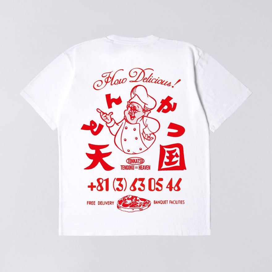 Edwin - TONKATSU - T-SHIRT - White - Headz Up 