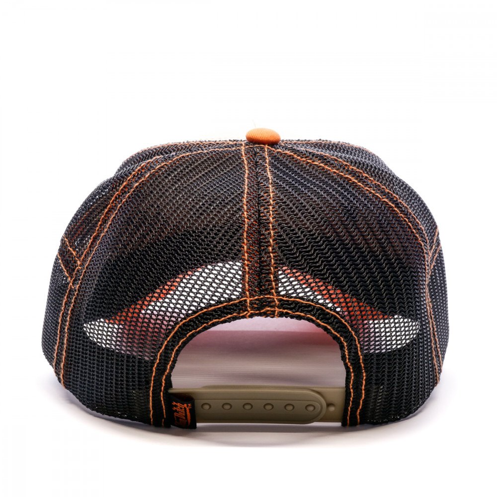 Von Dutch - Oval Patch Black/Beige/Orange Trucker Cap - Headz Up 