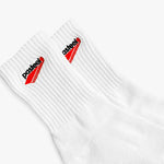 Pasteelo - EMBROIDERED Socks - White - Headz Up 