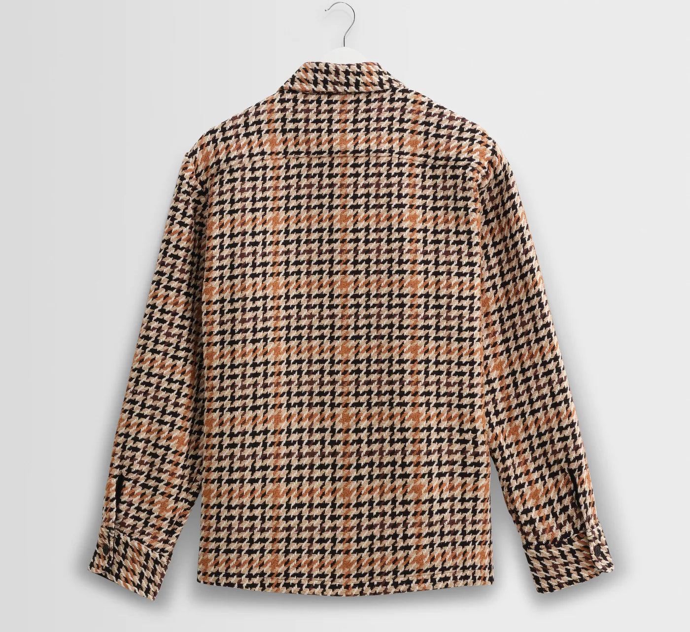 WAX LONDON - Whiting Overshirt - Natural Houndstooth - Headz Up 