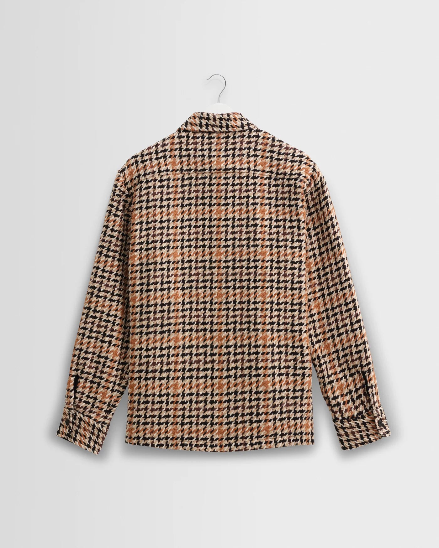 WAX LONDON - Whiting Overshirt - Natural Houndstooth - Headz Up 