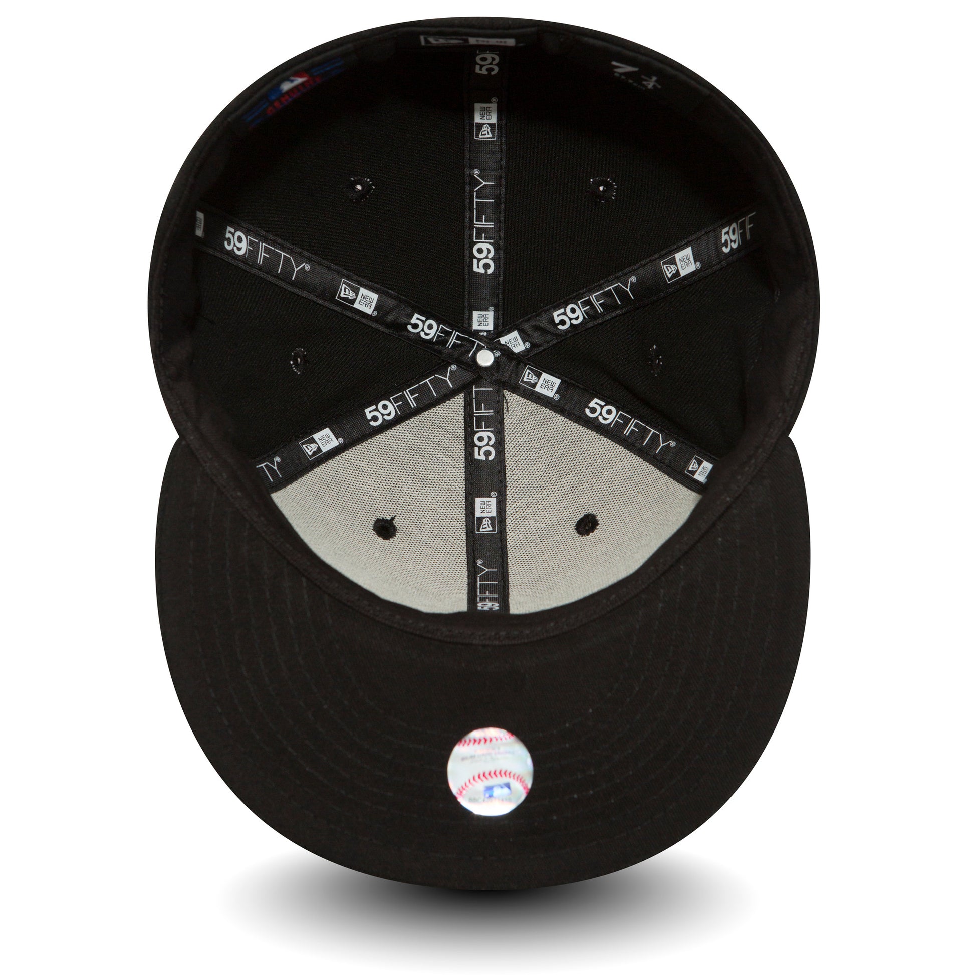 New York Yankees 59Fifty Fitted Cap - Black On Black - Headz Up 