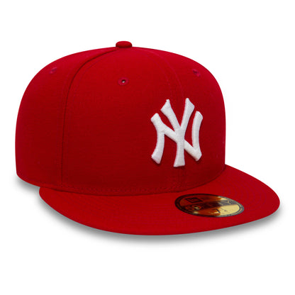 New York Yankees 59Fifty Fitted Cap - Scarlet/White - Headz Up 