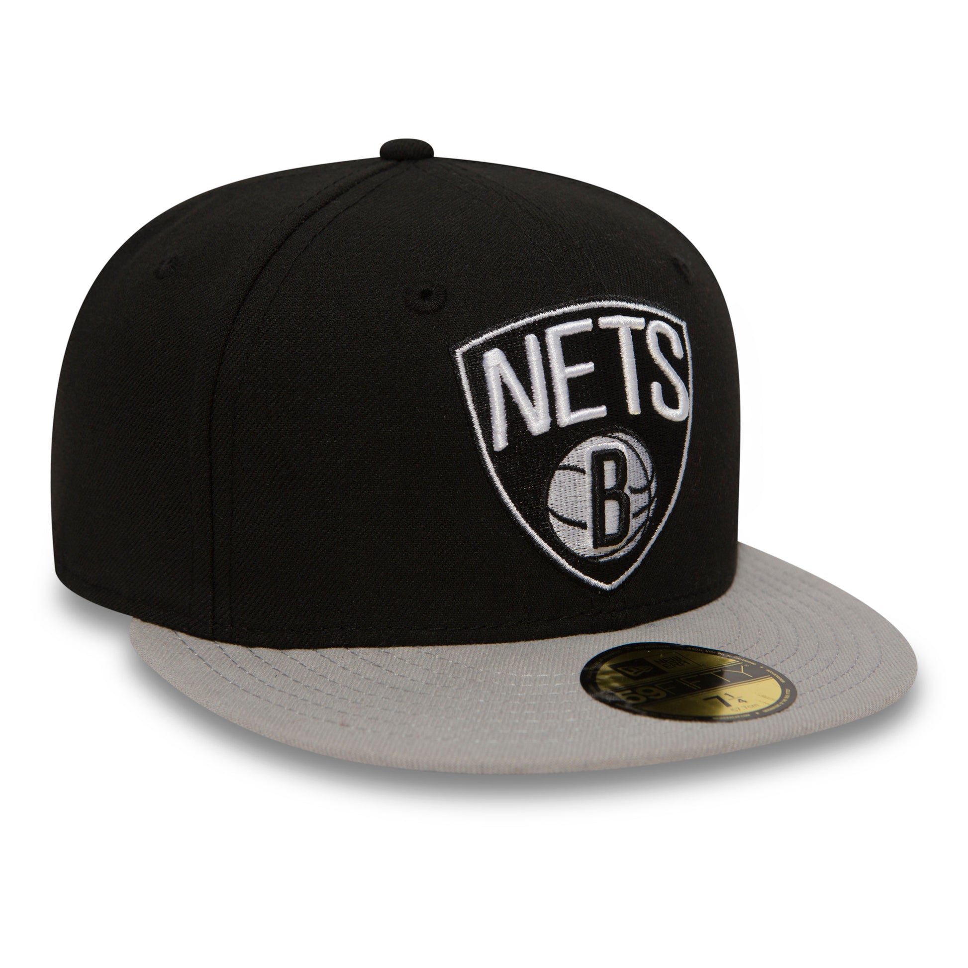 59Fifty Fitted Essential Brooklyn Nets NBA - Black/Grey - Headz Up 