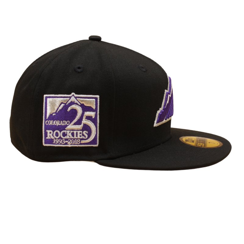 Colorado Rockies Cooperstown 59Fifty Fitted 25th Anniversary - Black/Lavendel - Headz Up 