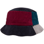 Multi Panel Cord Bucket Hat - Wine - Headz Up 