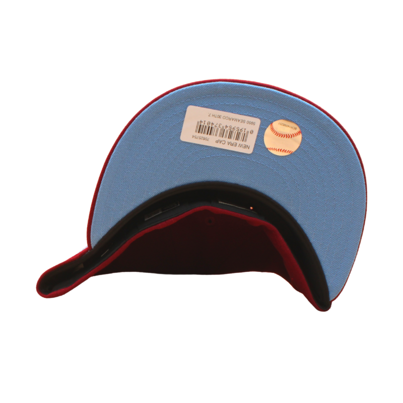 Seattle Mariners Cooperstown 59Fifty Fitted 30th Anniversary - Cardinal/Sky - Headz Up 