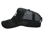 Black Sabo Logo Trucker Cap - Headz Up 