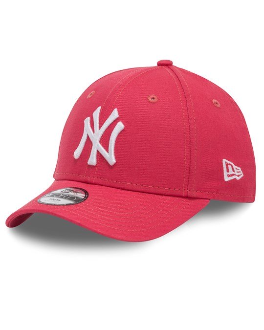 New York Yankees Seasonal Contrast 9Forty KIDS - Coral Red/White - Headz Up 