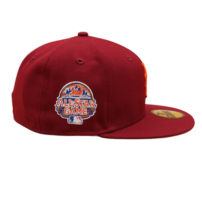 New York Mets Cooperstown 59Fifty Fitted World All Star Game 2013 - Cardinal/Bronze - Headz Up 