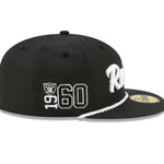 NFL Sideline On Field 59Fifty Fitted Las Vegas Raiders - Black - Headz Up 