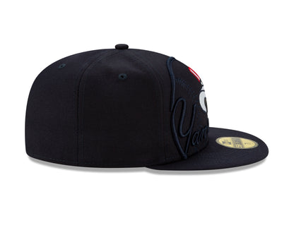 59fifty Fitted Cap New York Yankees MLB Logo Elements - Navy - Headz Up 