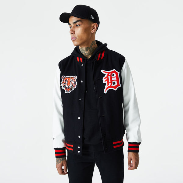 Bunda New Era MLB Cooperstown Varsity Jacket Detroit Tigers Black