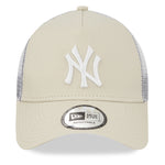 New York Yankees League Essentials Trucker Cap - Stone/White - Headz Up 