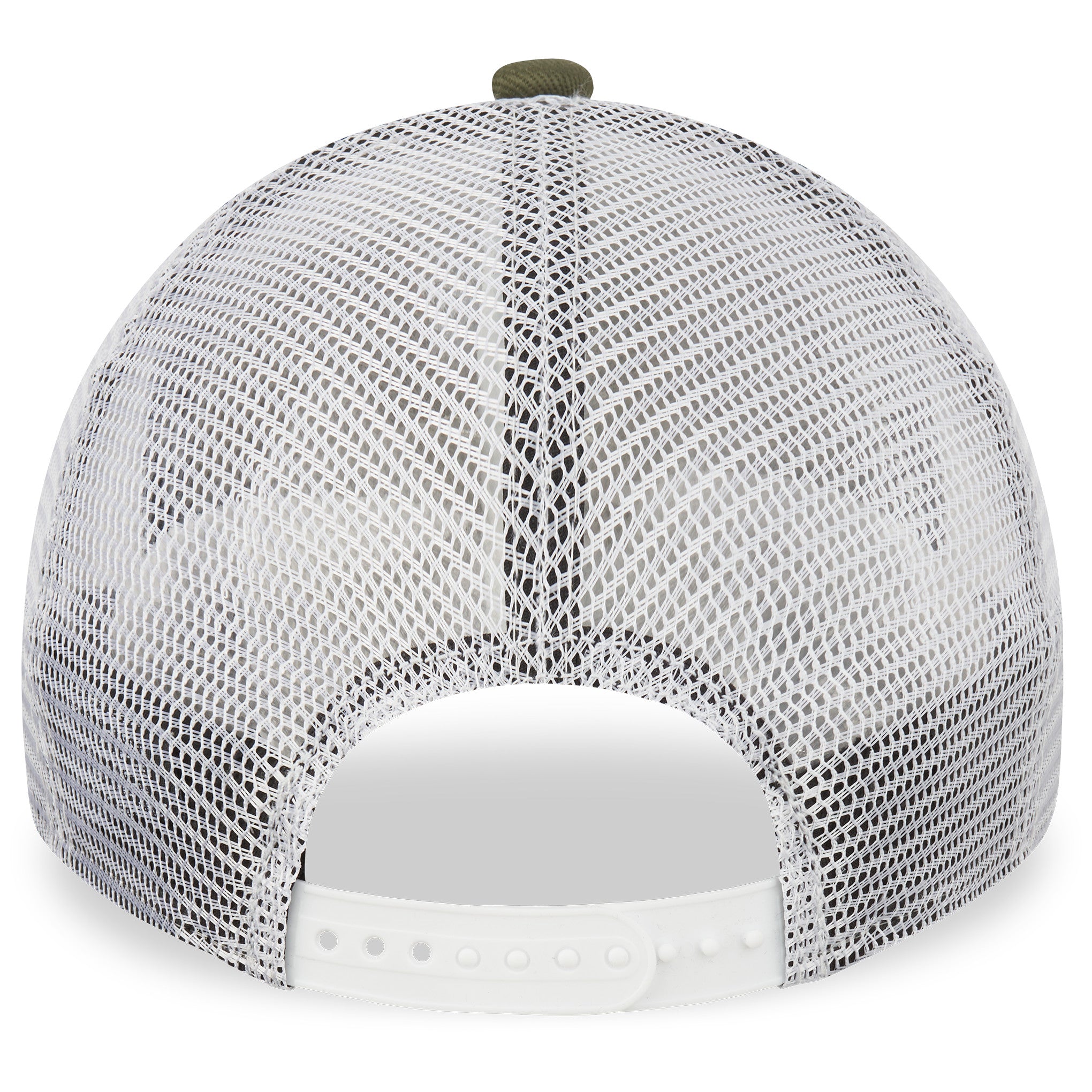 New York Yankees League Essentials Trucker Cap - Olive/White - Headz Up 