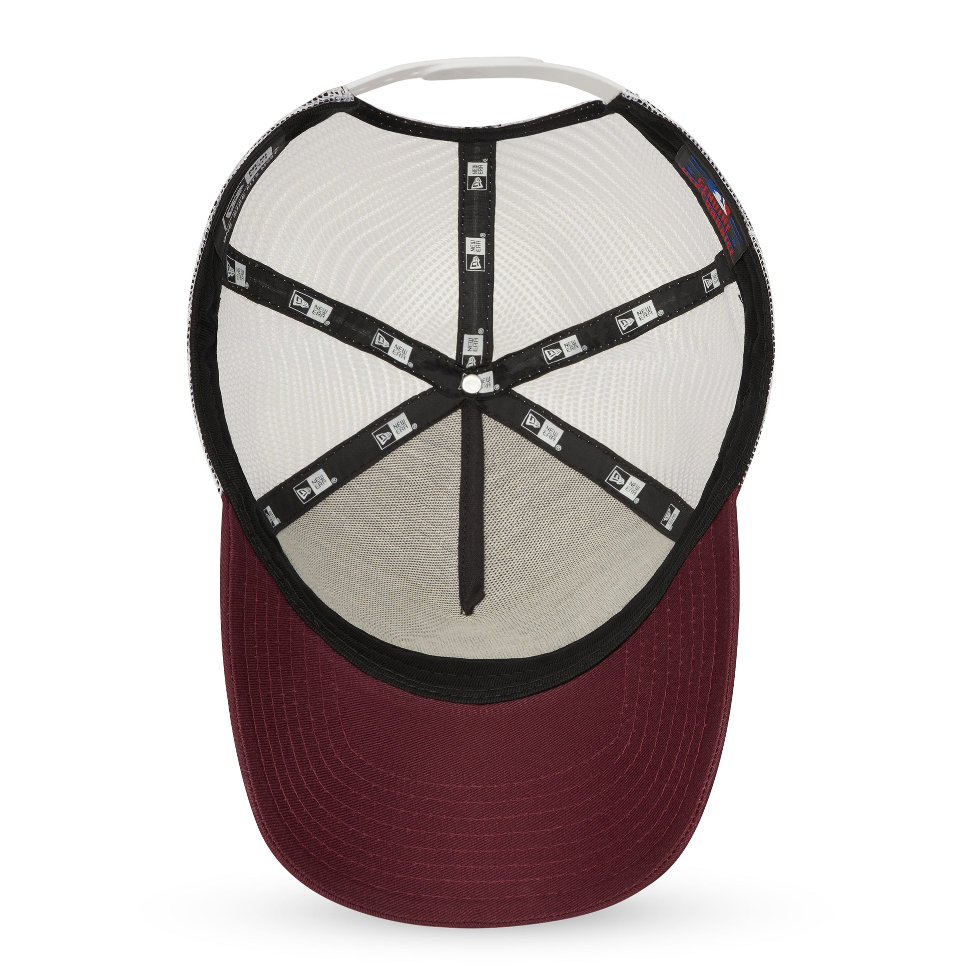 New York Yankees League Essentials Trucker Cap - Maroon/White - Headz Up 
