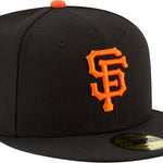 Sort New Era San Francisco Giants 59FIFTY fitted baseball cap med påsatte logo på forsiden.