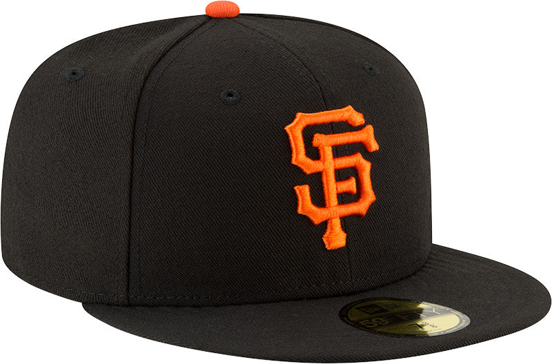 Sort New Era San Francisco Giants 59FIFTY fitted baseball cap med påsatte logo på forsiden.