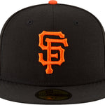 Sort New Era San Francisco Giants 59FIFTY fitted cap med påsyet logo og on-field design.
