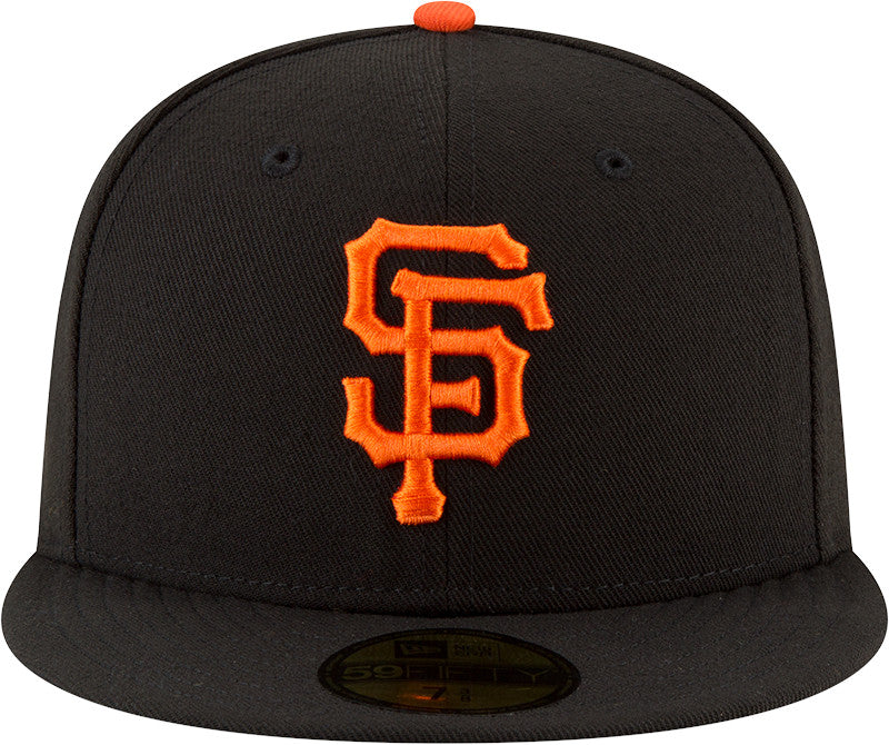 Sort New Era San Francisco Giants 59FIFTY fitted cap med påsyet logo og on-field design.
