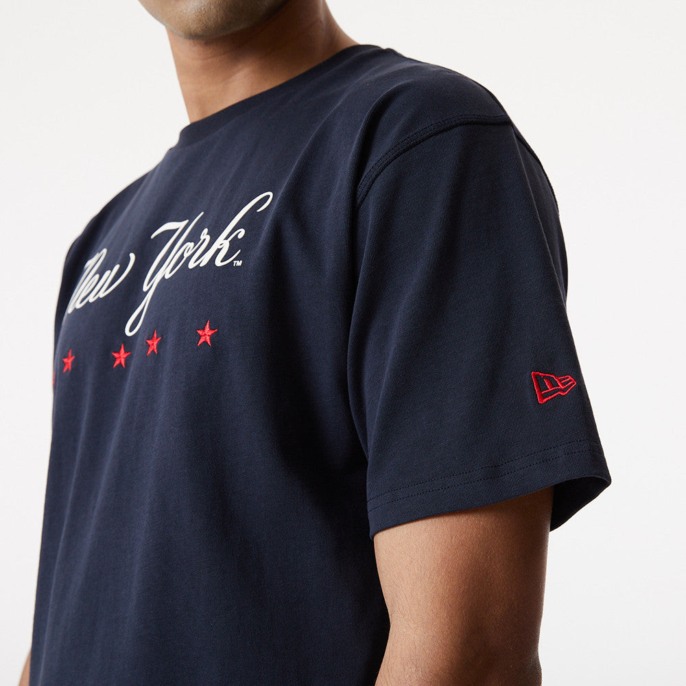 New York Yankees MLB Heritage Oversized Tee - Navy - Headz Up 