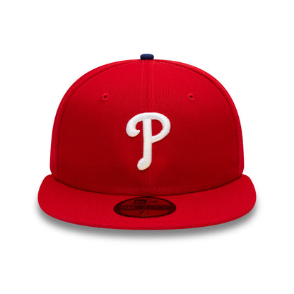 59Fifty Fitted Cap Philadelphia Phillies Authentic On Field - Rød - Headz Up 