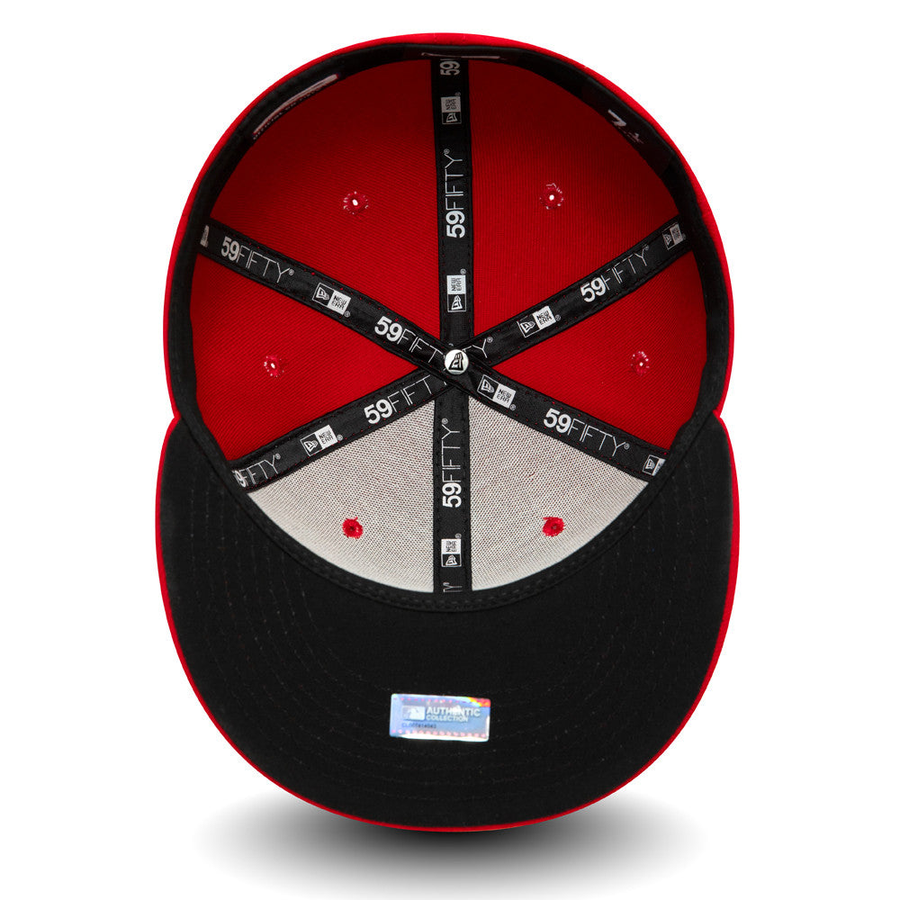 59Fifty Fitted Cap Cincinnati Reds Authentic On Field - Rød - Headz Up 