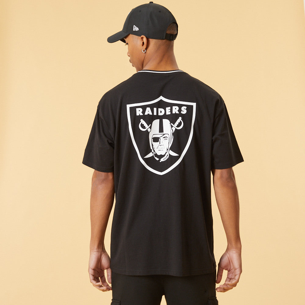 Distressed Graphic Oversized Tee - Las Vegas Raiders - Sort - Headz Up 