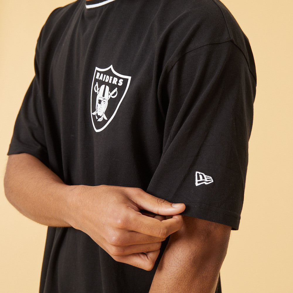 Distressed Graphic Oversized Tee - Las Vegas Raiders - Sort - Headz Up 