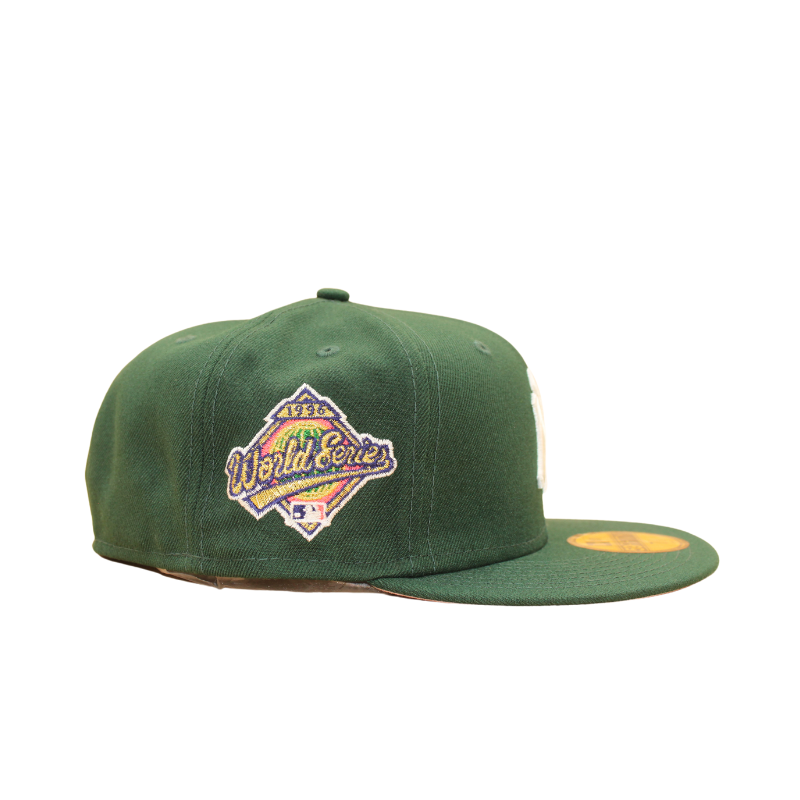 New York Yankees Cooperstown 59Fifty Fitted World Series 1996 Dark Green/Pink - Headz Up 