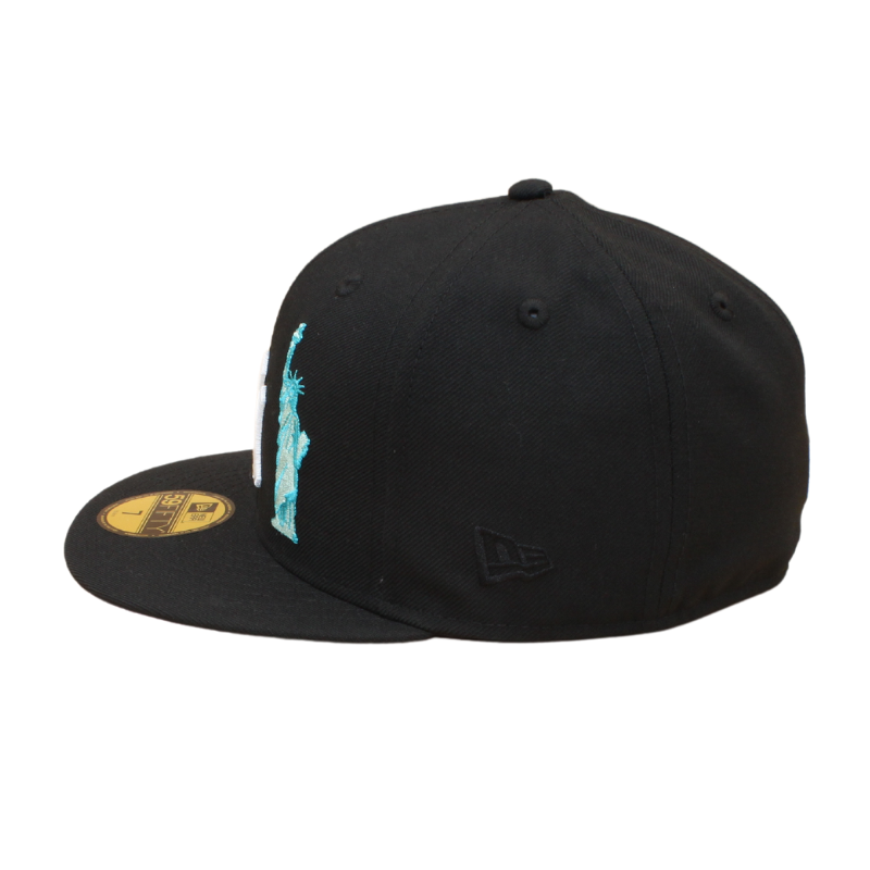 New York Yankees Statue Liberty 59Fifty Fitted - Black - Headz Up 