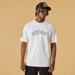 New York Yankees Washed Pack Wordmark Oversized Tee - Hvid - Headz Up 