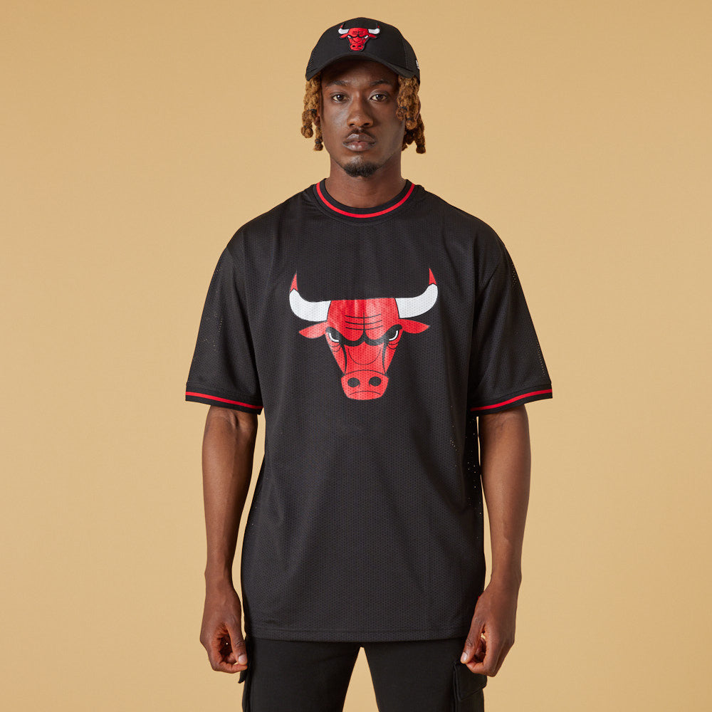 NBA Team Mesh Oversized Tee - Chicago Bulls - Headz Up 
