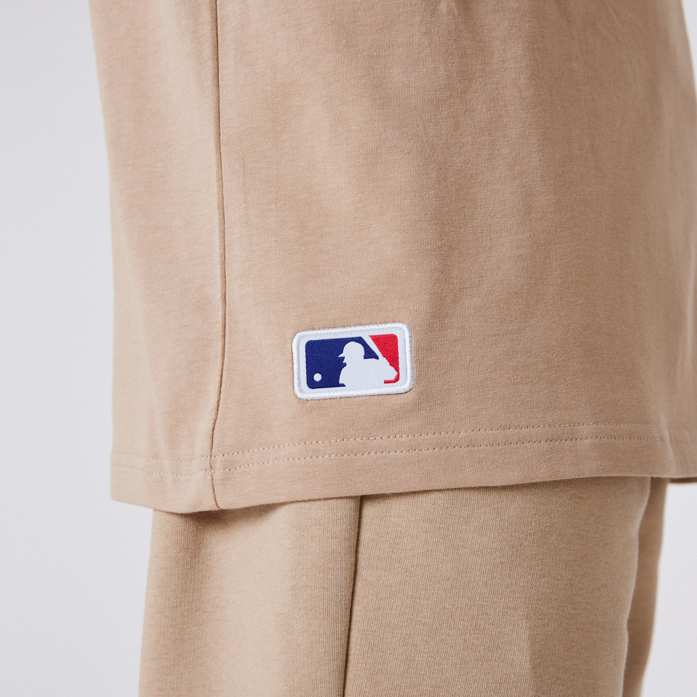 LA Dodgers MLB Colour Essentials Beige Oversized T-Shirt