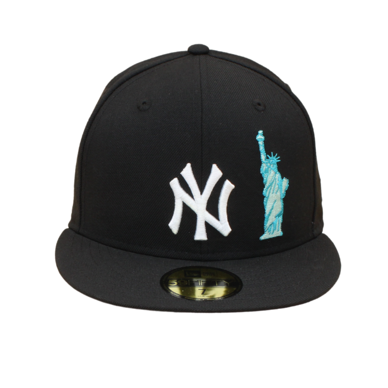 New York Yankees Statue Liberty 59Fifty Fitted - Black - Headz Up 