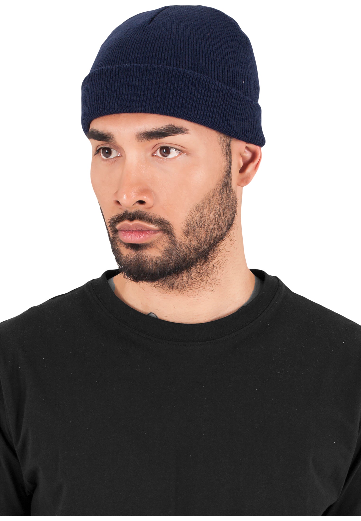 Yupoong Short Beanie - Navy - Headz Up 